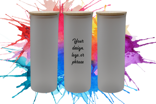 Frosted Glass 25oz Tumbler