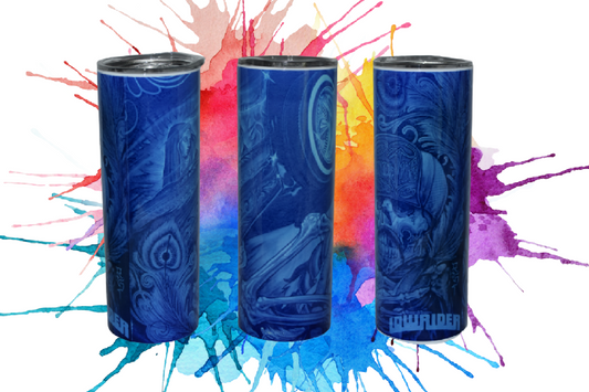 Lowrider Blue 20oz tumbler